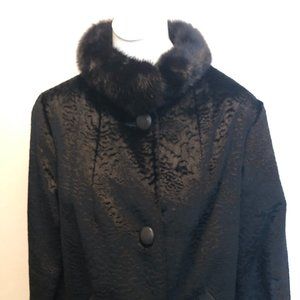 Vintage Fur Collared Jacket